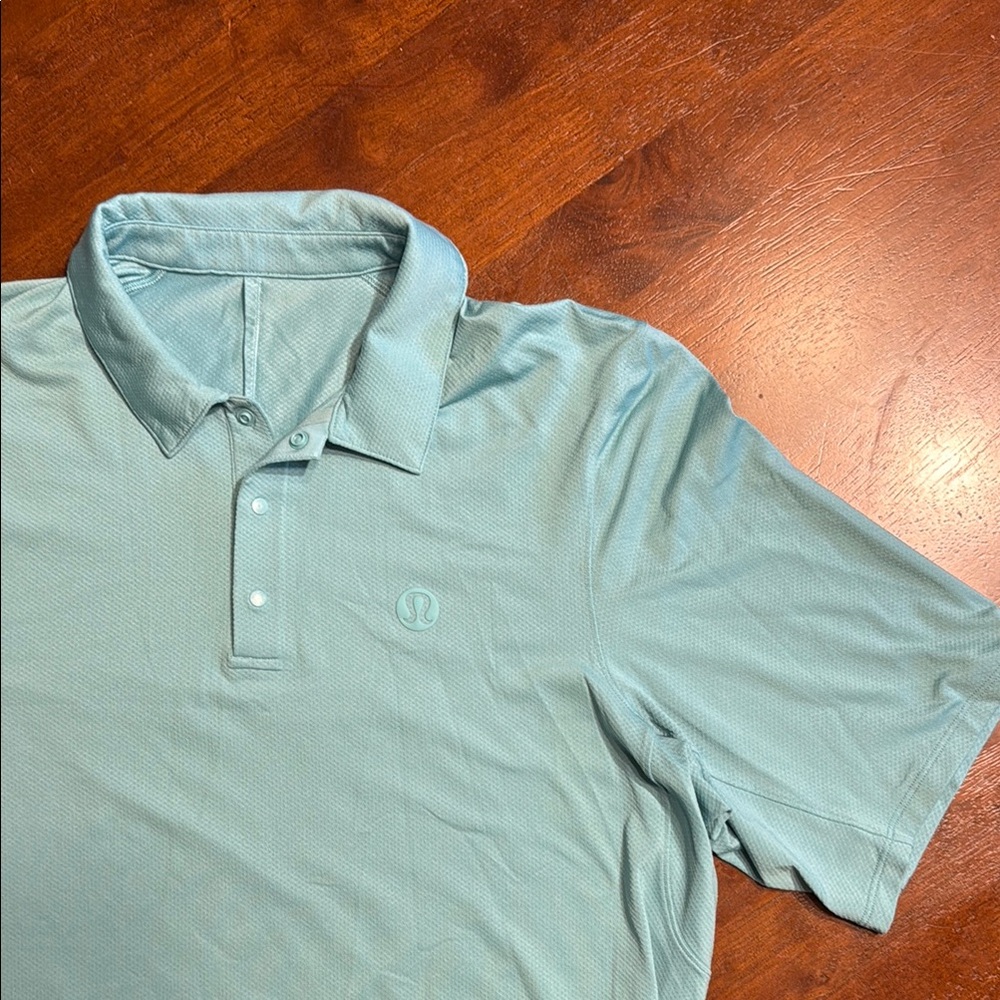 lululemon athletica Men's Blue Polo Shirt